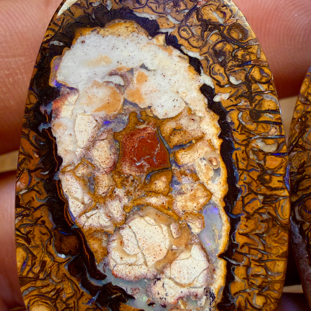 Half Price Card! 192cts - Yowah Nut Tribal / Crystal Centre Opal Pair. Double Sided