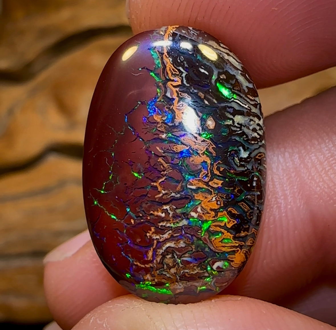 59.7cts - Tribal Boulder Opal - Opal Whisperers