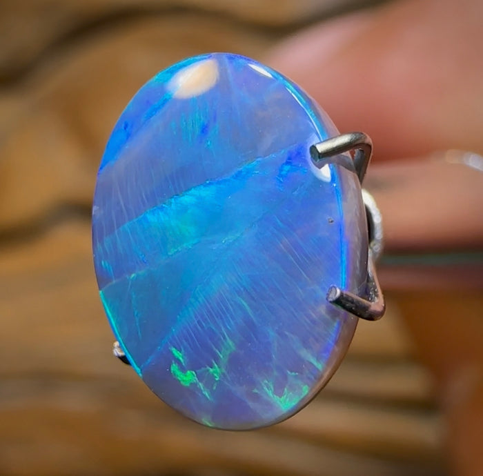 2.1cts - Australian Dark Opal from Lightning Ridge - Opal Whisperers