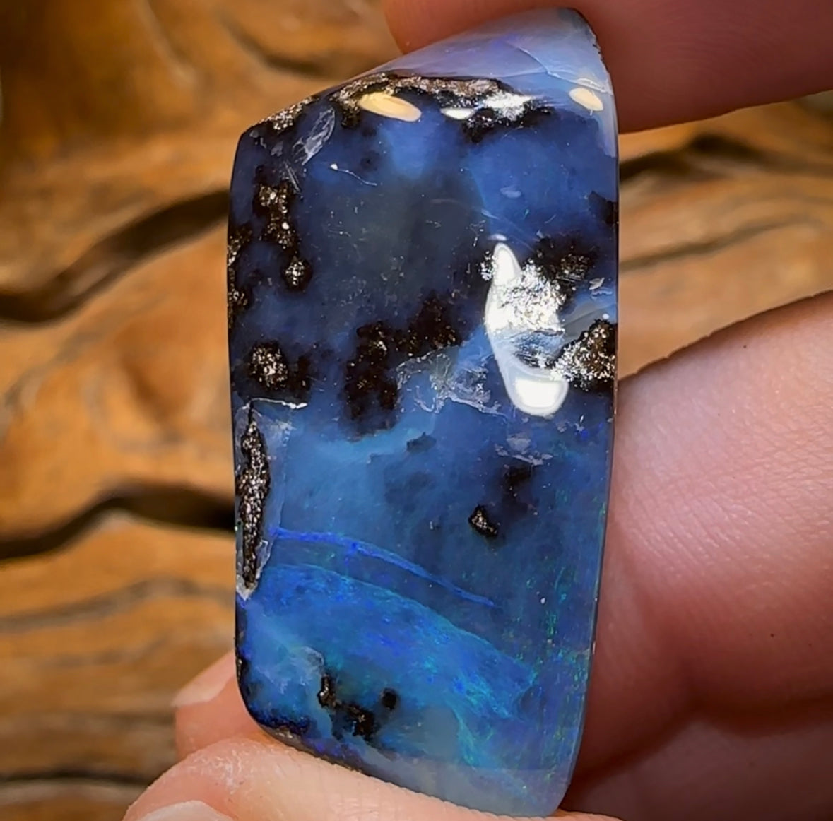 60.2cts - Queensland Boulder Seam Opal - Opal Whisperers