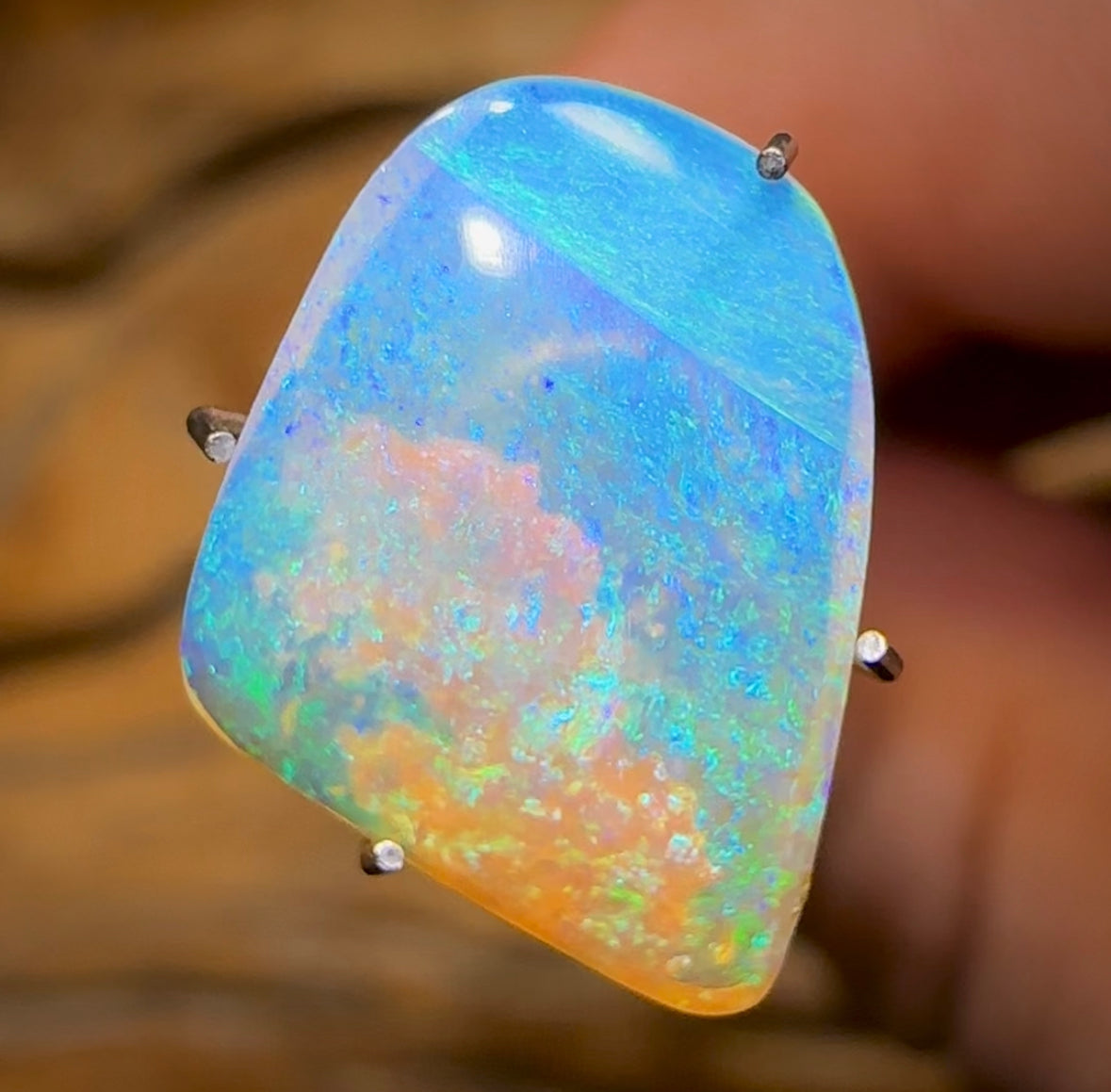 2.9cts - RARE Yowah Nut Crystal Opal - Opal Whisperers