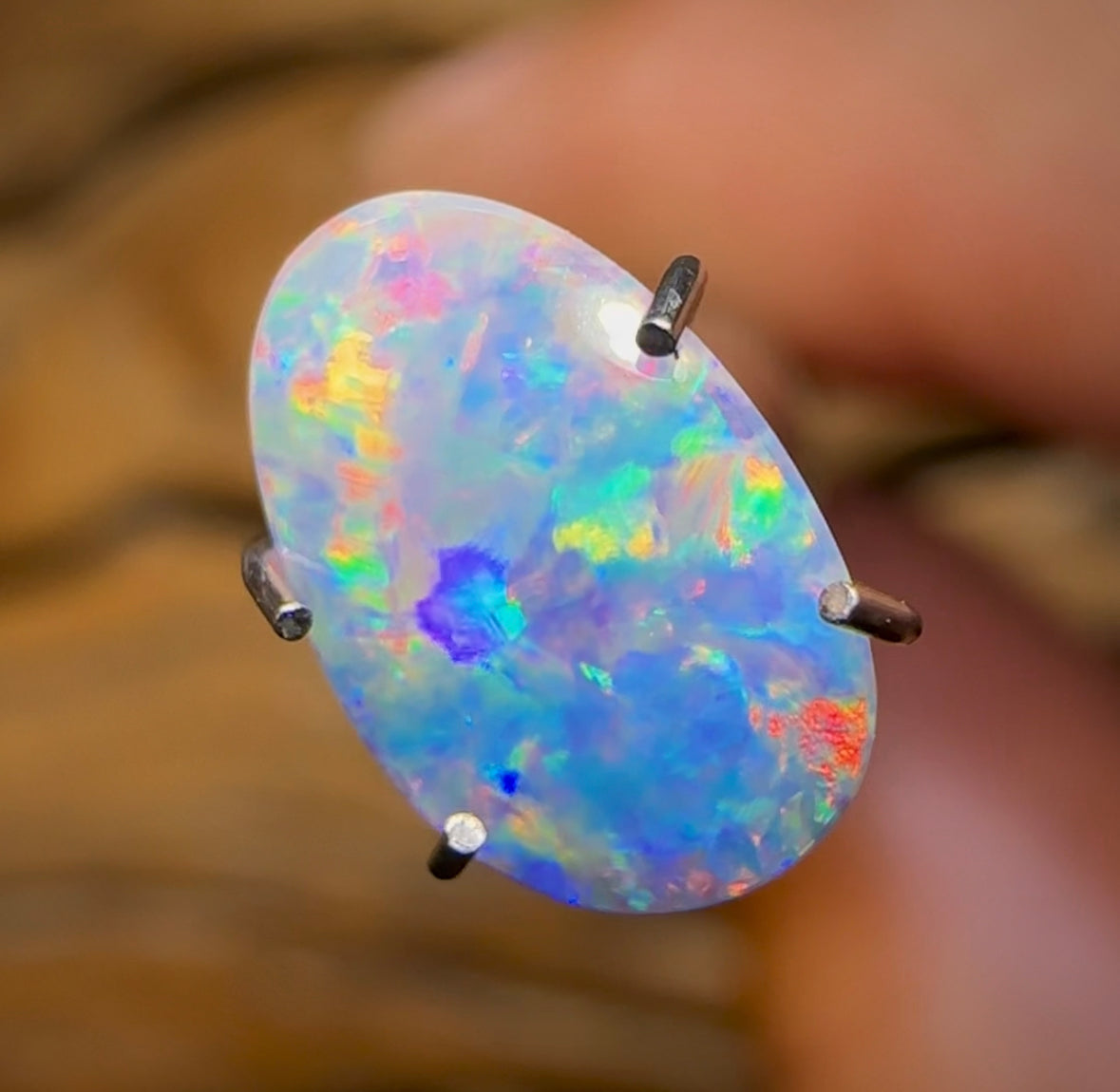 1.1cts - Gem Quality Queensland Boulder Opal from Winton - Opal Whisperers