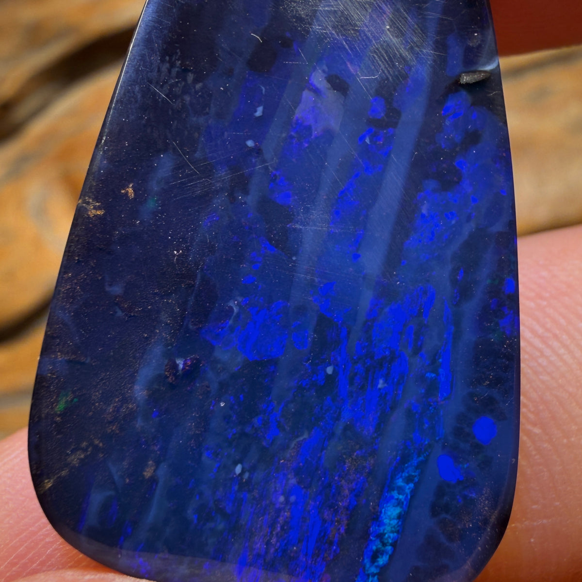 50.2cts - Top Rare Black Boulder Seam Opal from Winton