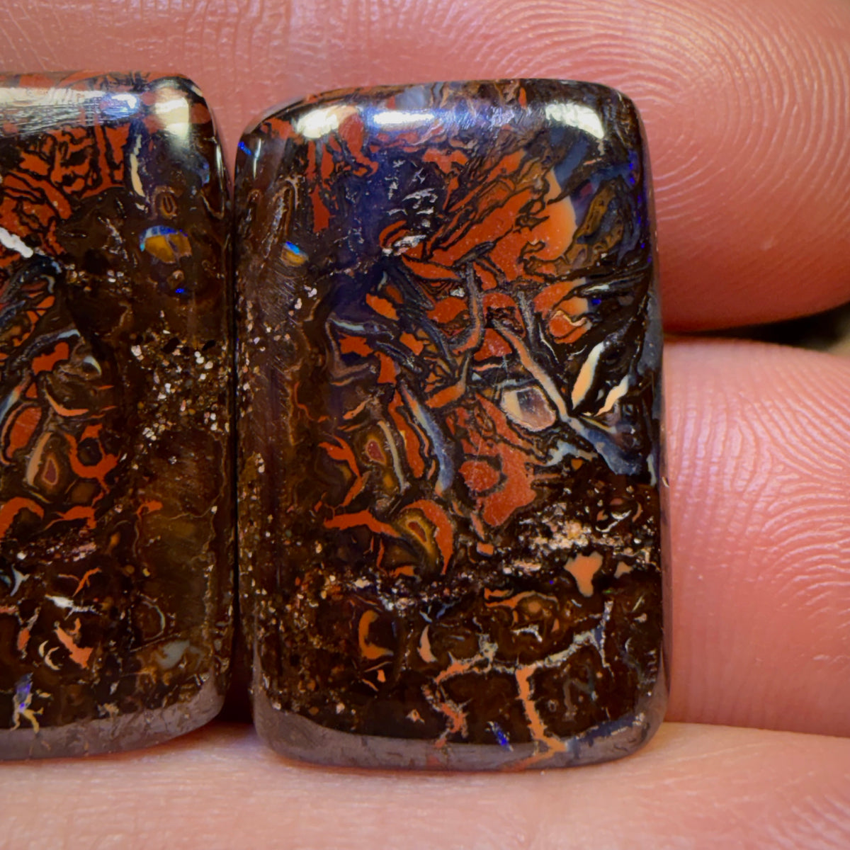 Wildcard! 37.5cts - Tribal Queensland Boulder Opal Pair