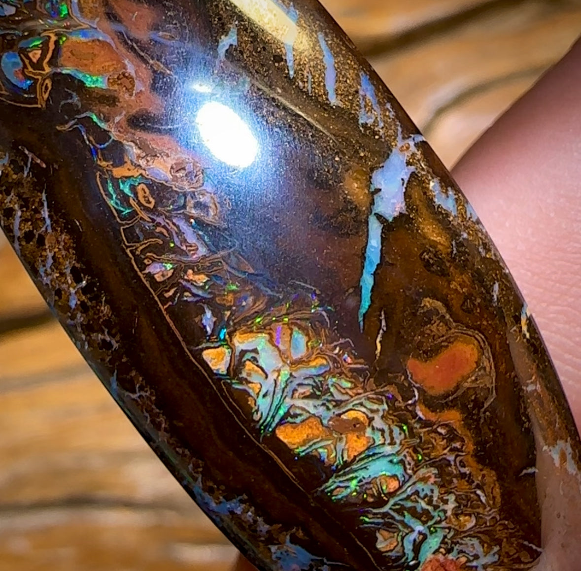 41.7cts - Tribal Queensland Boulder Opal from Koroit