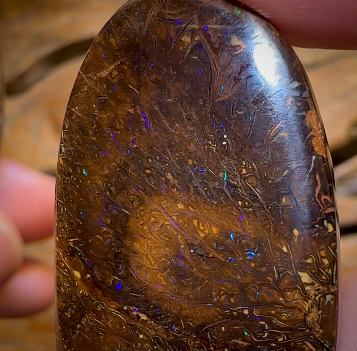 129.1cts - Yowah Nut Opal Big Pair Big Bargain . TRIBAL PATTERN - Opal Whisperers