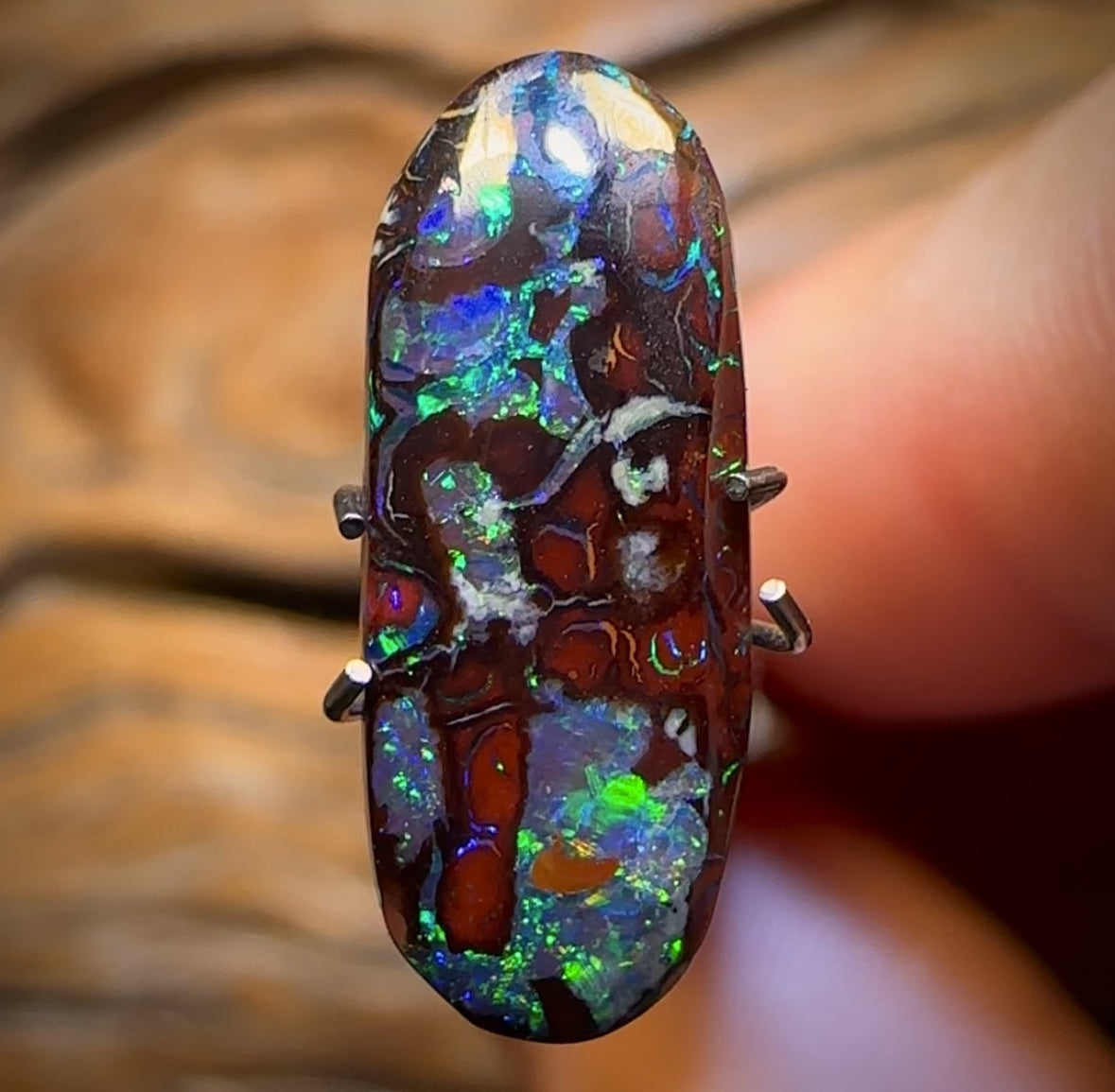 3.35cts - Amazing Pattern Queensland Boulder Opal. Australian Opal