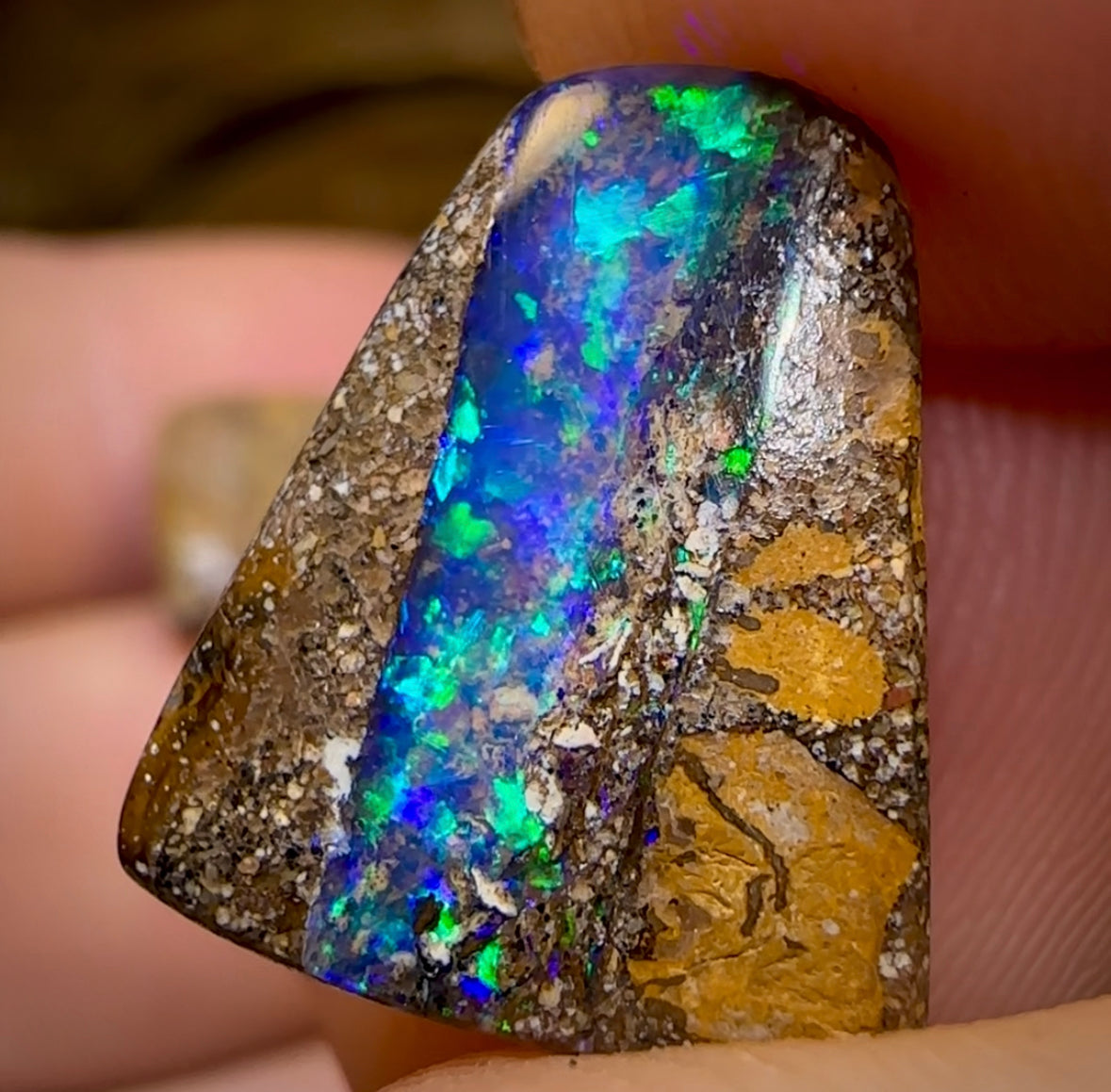 6.2cts - Boulder Pipe Crystal Opal Pair. Heritage Collection - Opal Whisperers