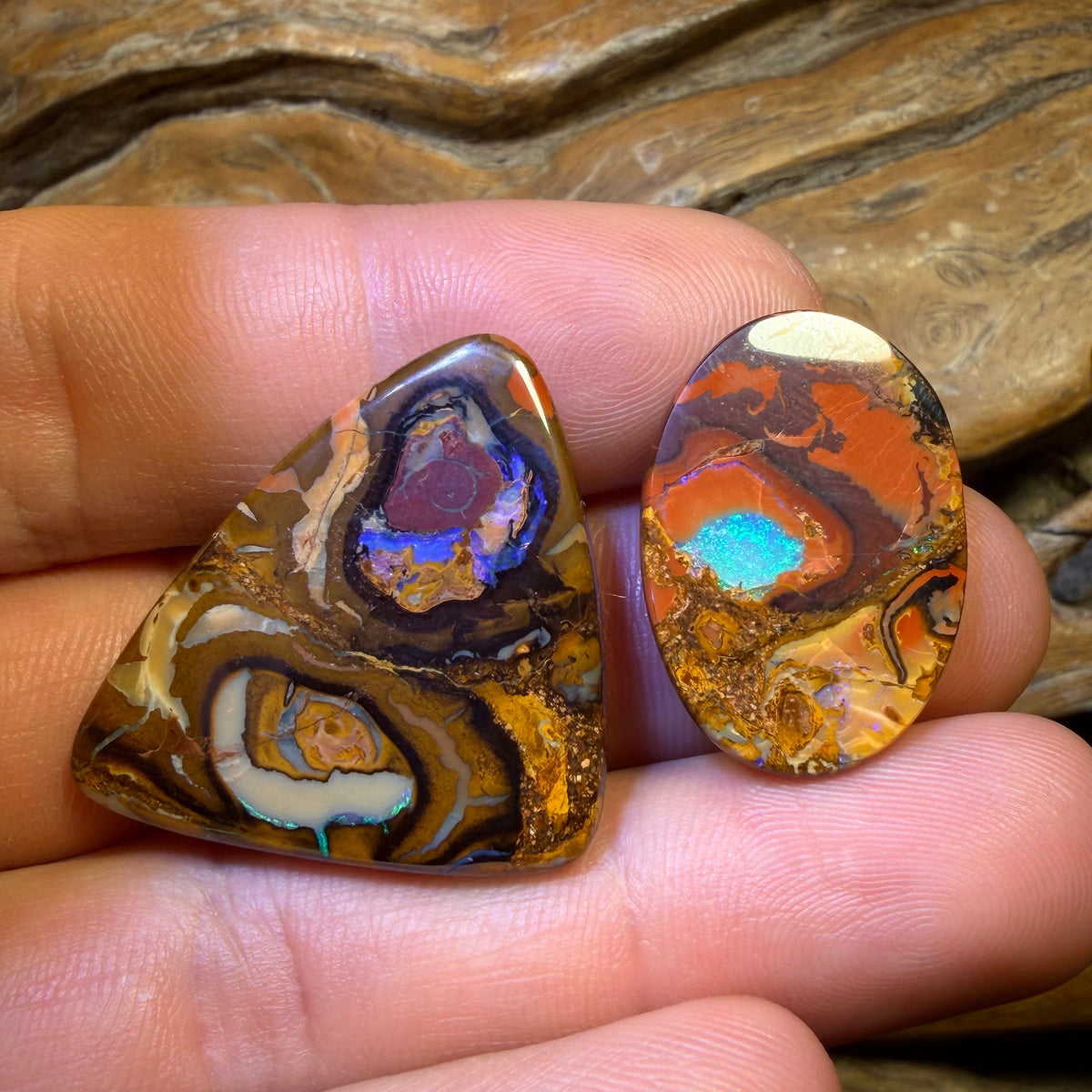 47.9cts - Partners Yowah Nut Kernel Opal Pair