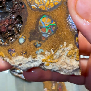 10 x opal slabs from Outback Opal Hunters - conglomerate material