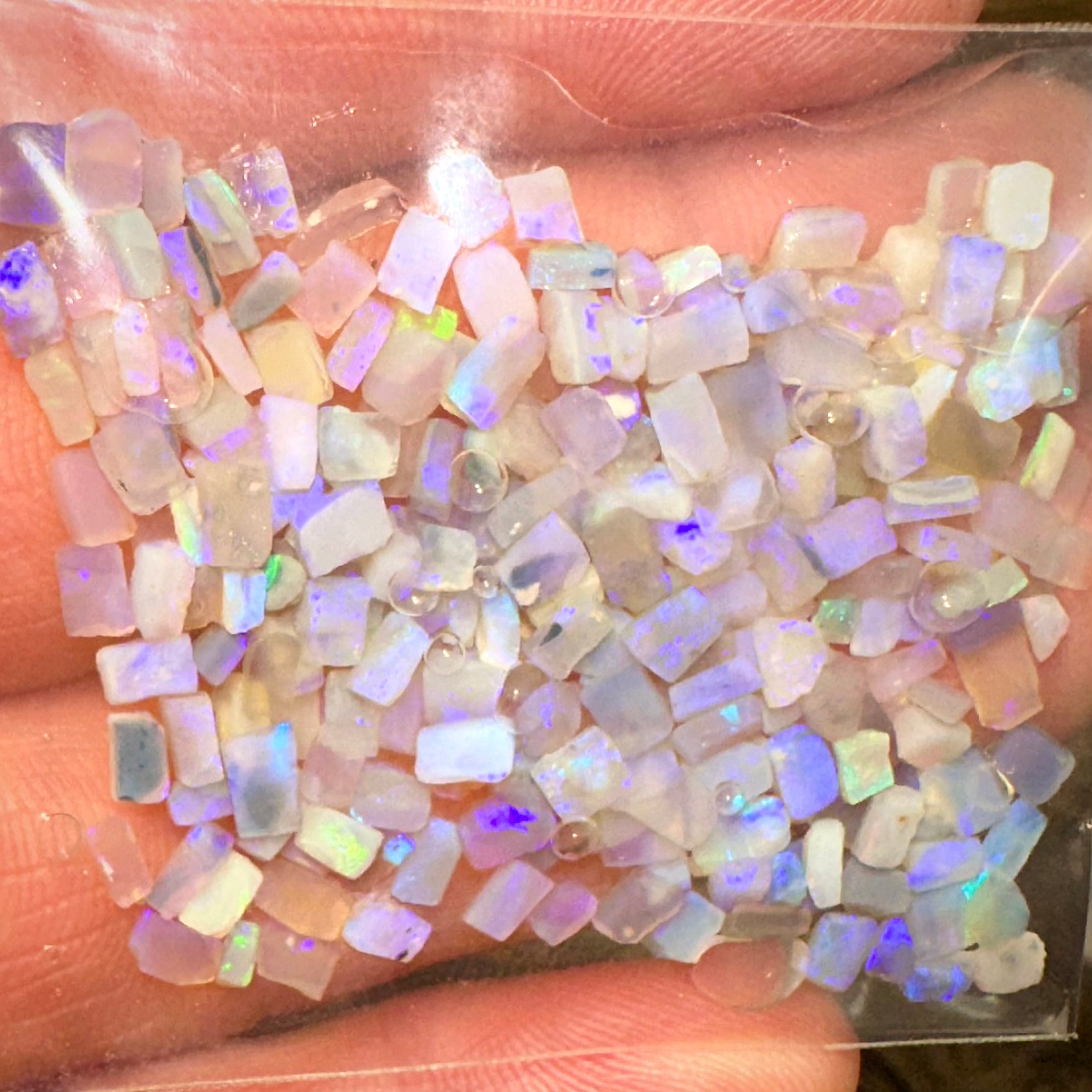50cts - Mosaic cubes Pure Crystal Opal