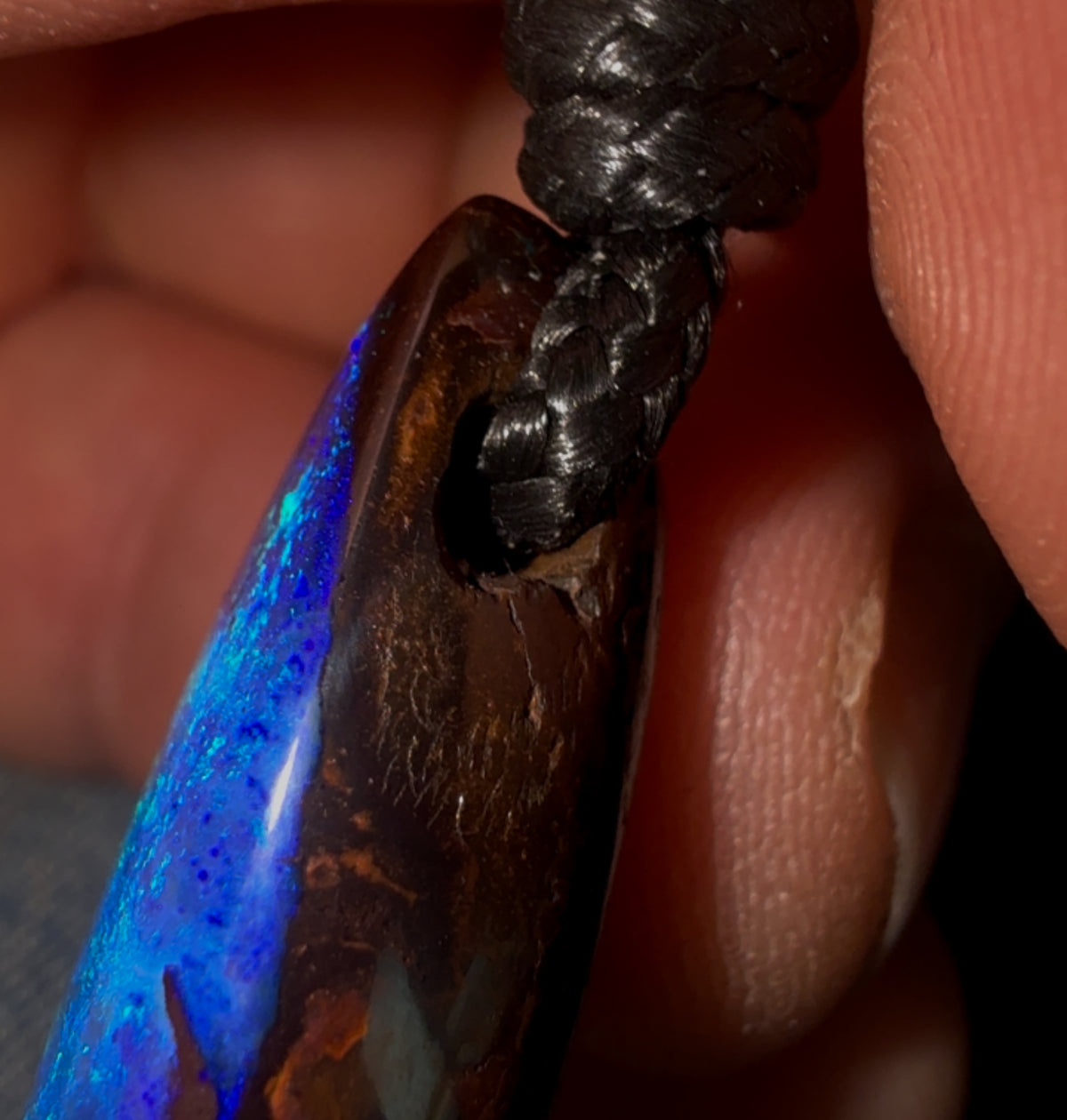 Isaac’s Choice for London Trip - solid Opal Top Boulder  Drilled Pendant