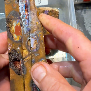 10 x opal slabs from Outback Opal Hunters - conglomerate material