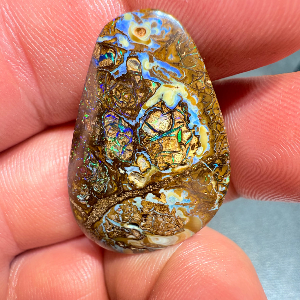 Auction Fall-Through = Your Gain! - Now More Than 50% Off RRP - 35 CTS  Crafted Yowah, tribal pattern - double sided