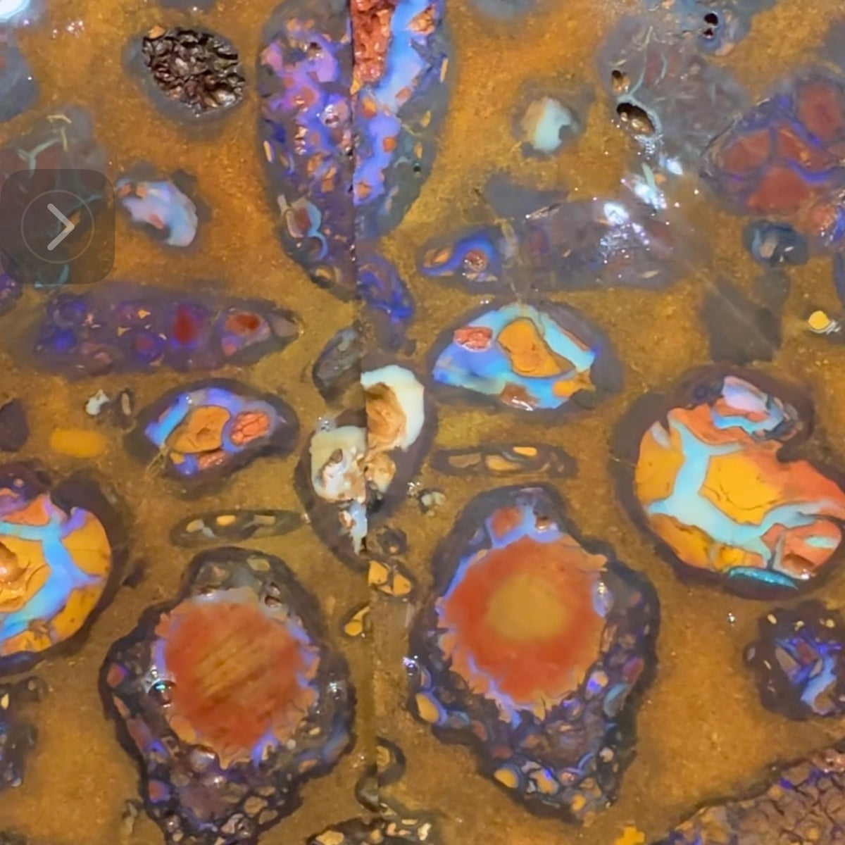 10 x opal slabs from Outback Opal Hunters - conglomerate material