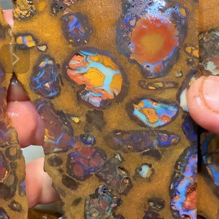 10 x opal slabs from Outback Opal Hunters - conglomerate material