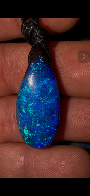 Isaac’s Choice for London Trip - solid Opal Top Boulder  Drilled Pendant