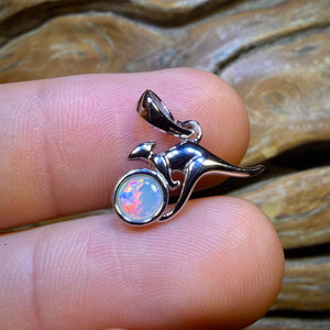 Sterling Silver - Solid South Australian Crystal Opal Pendants Red / Multi. BULK LISTING