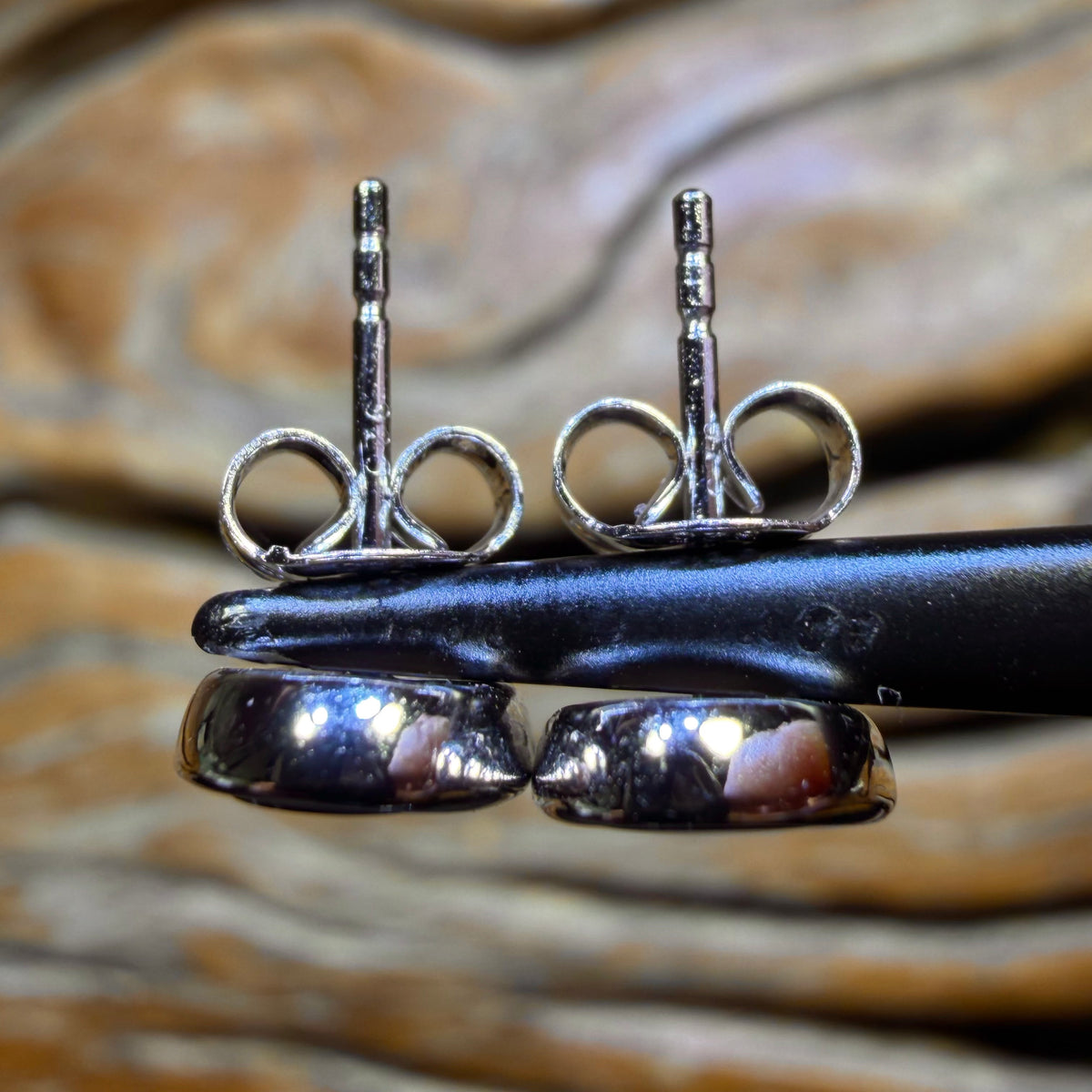 TGIF Sterling Silver - Australian Boulder Opal Doublet Stud Earrings