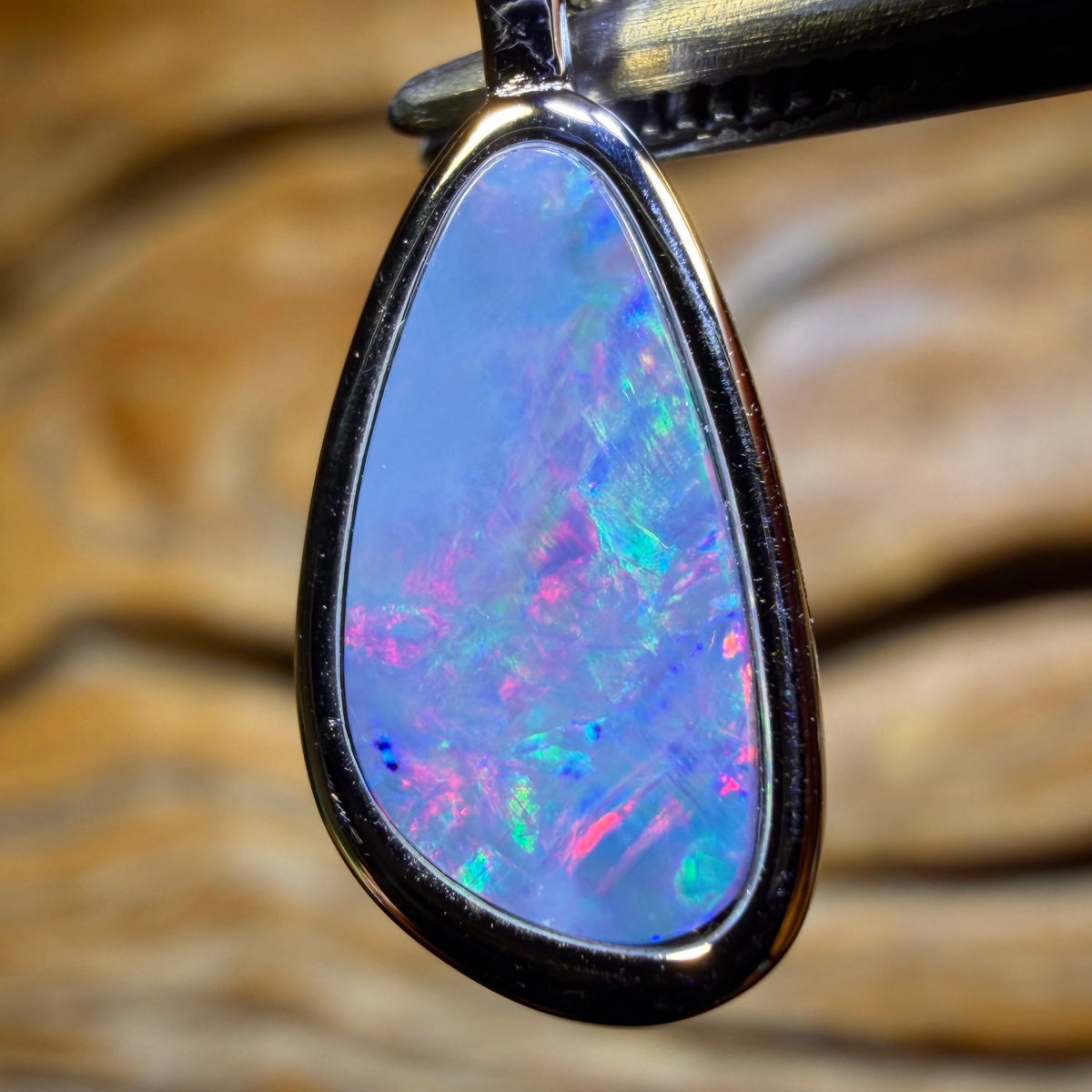 Sterling Silver - Queensland Boulder Opal Doublet Pendant