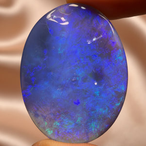 Opal Whisperer’s SET IN STONE INVESTMENT - 68.9cts - Gem Lightning Ridge Semi Black Opal. Featured on “Outback Opal Hunters”!
