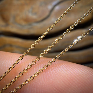 Chaîne de qualité en or jaune 10 carats (417) massif