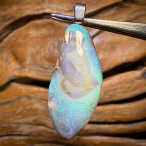 Solid Queensland Boulder Pipe Opal Pendant
