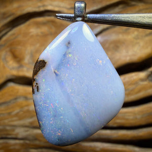 Solid Queensland Boulder Seam Opal Pendant