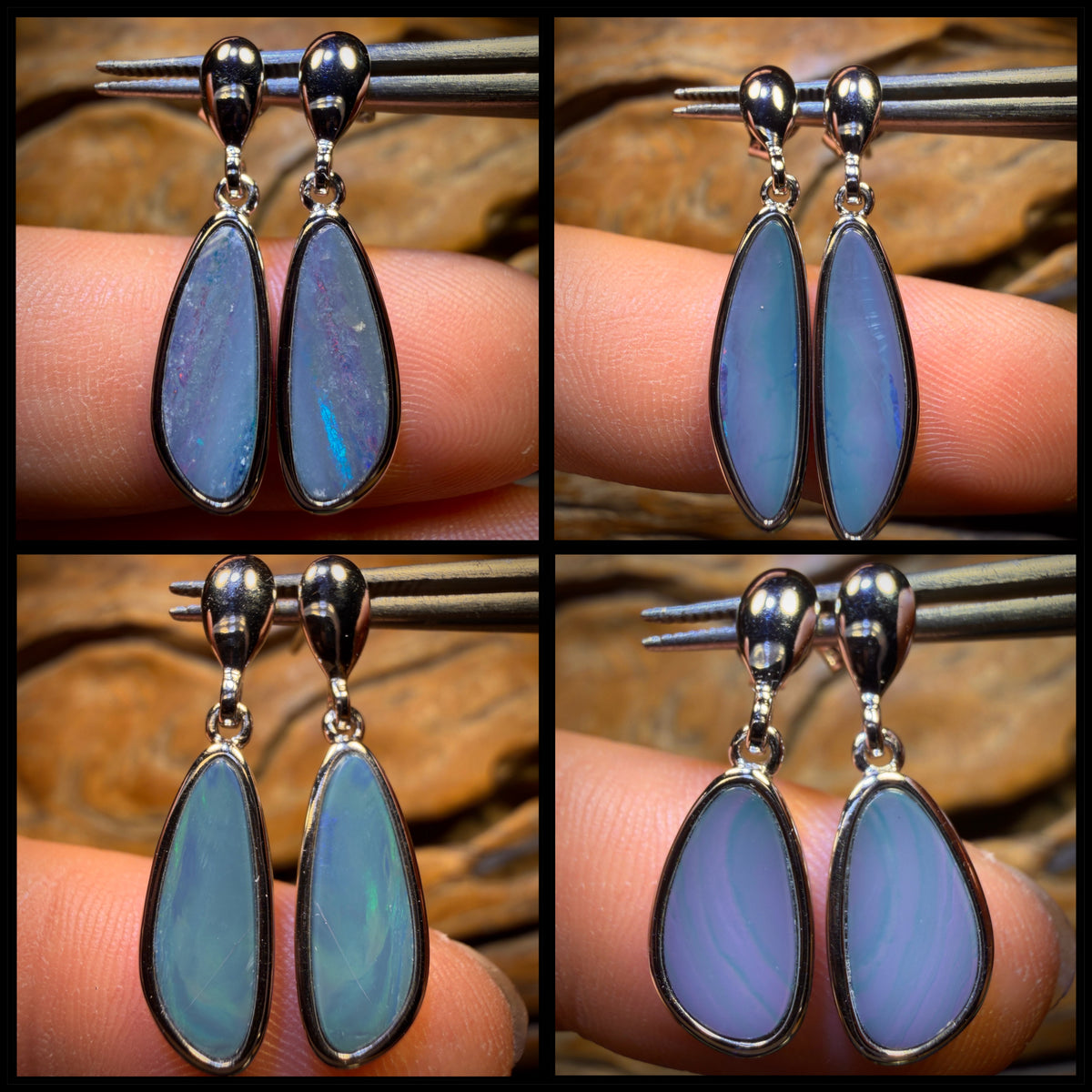 Sterling Silver -  BOULDER DOUBLET EARRINGS MYSTERY DIP!