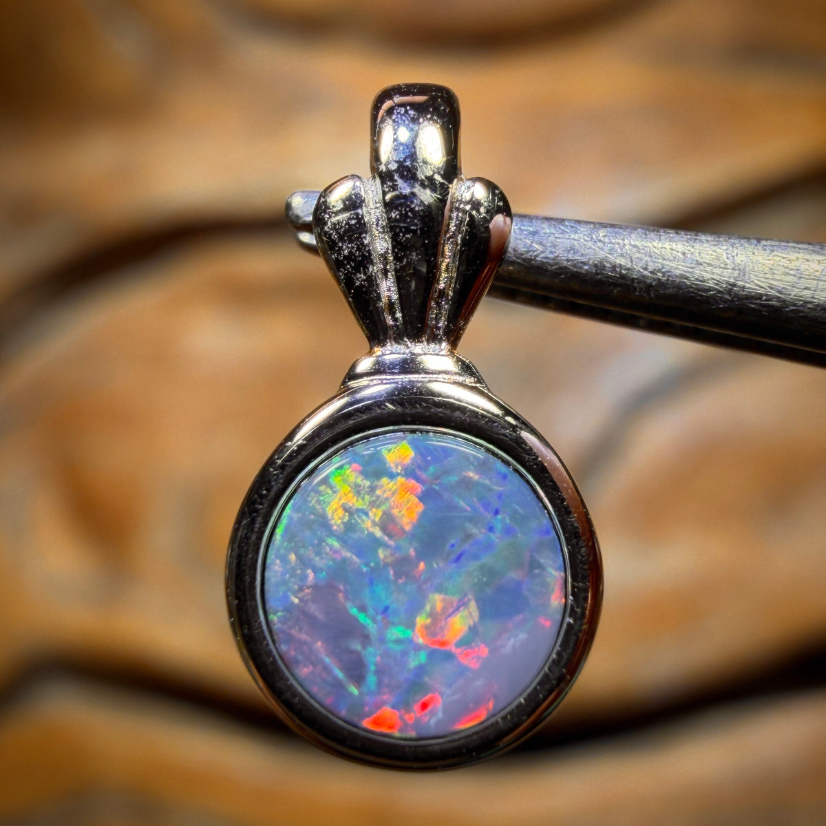 Sterling Silver - Queensland Boulder Opal Doublet Pendant