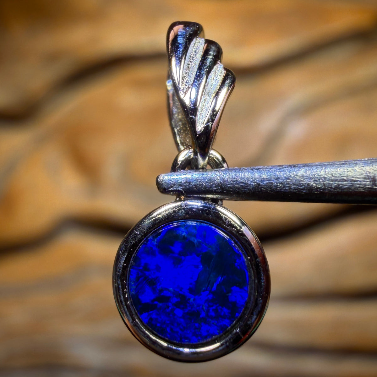 Sterling Silver - Queensland Boulder Opal Doublet Pendant