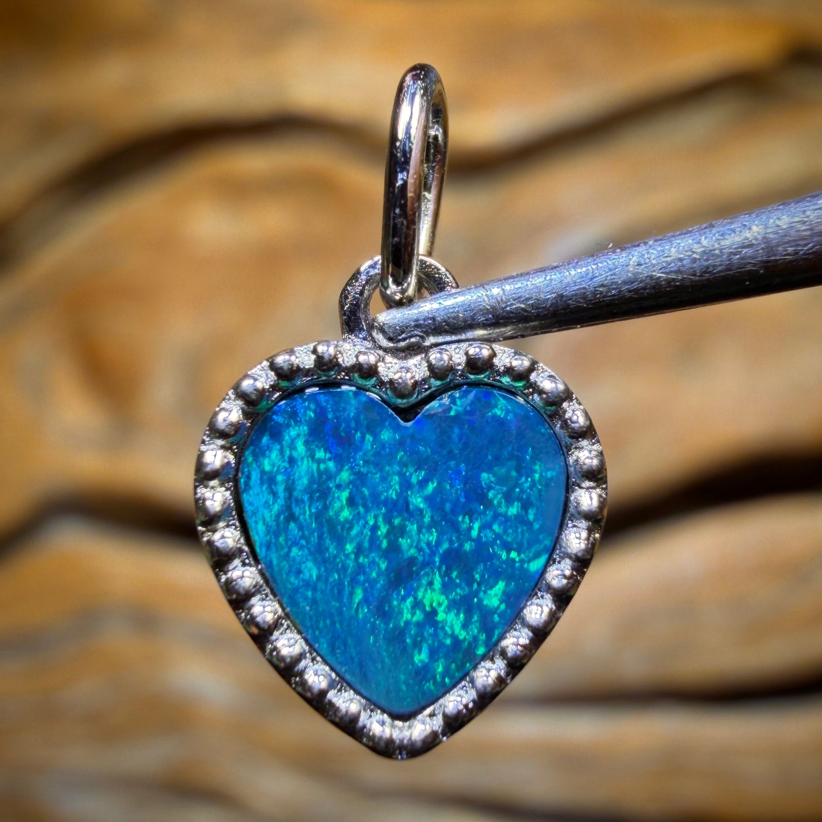 Sterling Silver - Queensland Boulder Opal Doublet Pendant