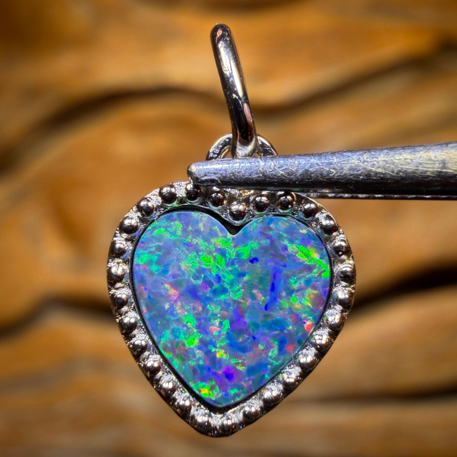 Sterling Silver - Queensland Boulder Opal Doublet Pendant