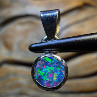 Sterling Silber - Queensland Boulder Opal Doublet Anhänger