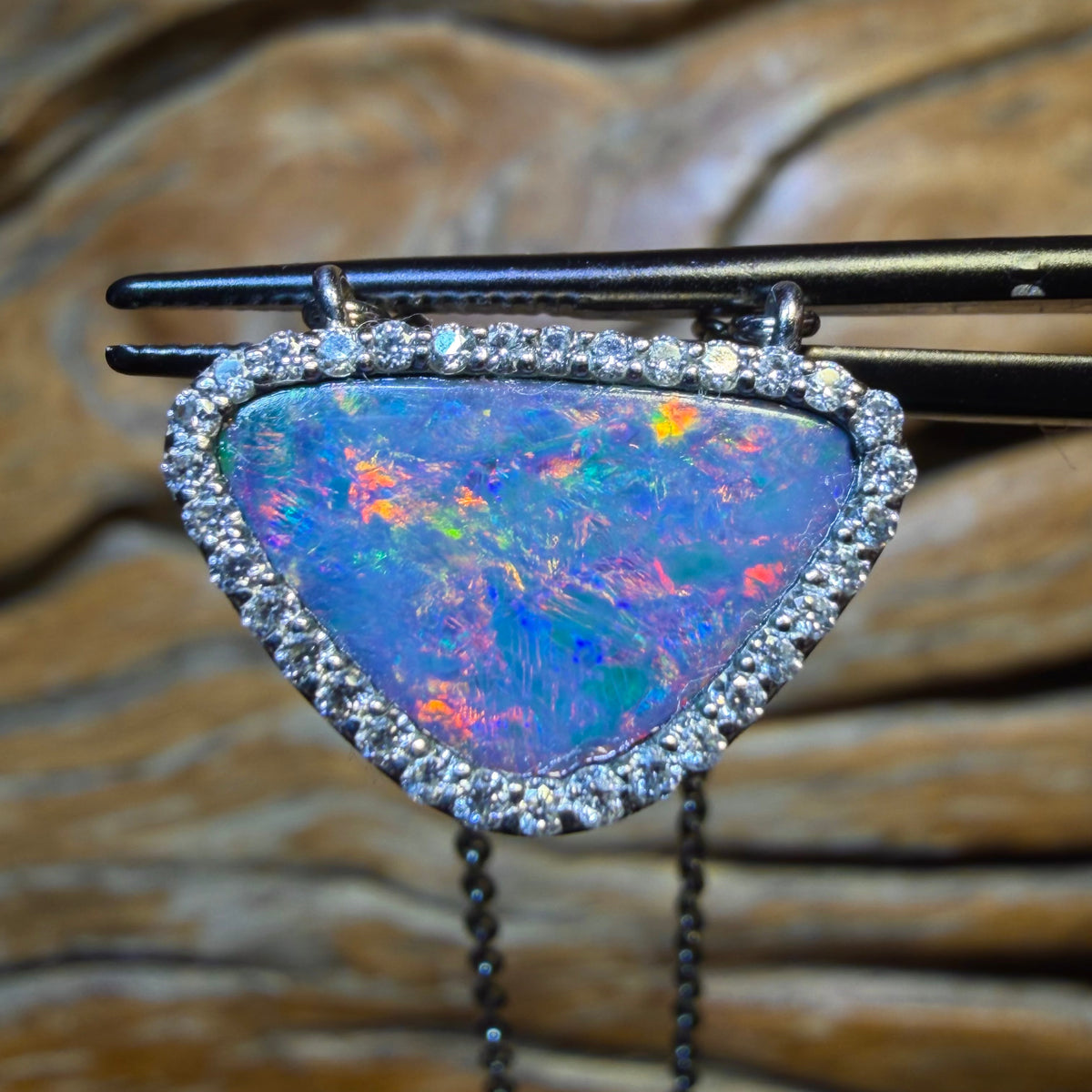 Sterling Silver - Queensland Boulder Opal Doublet Pendant