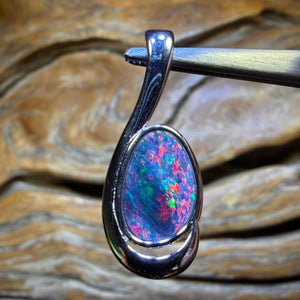 Sterling Silver - Queensland Boulder Opal Doublet Pendant