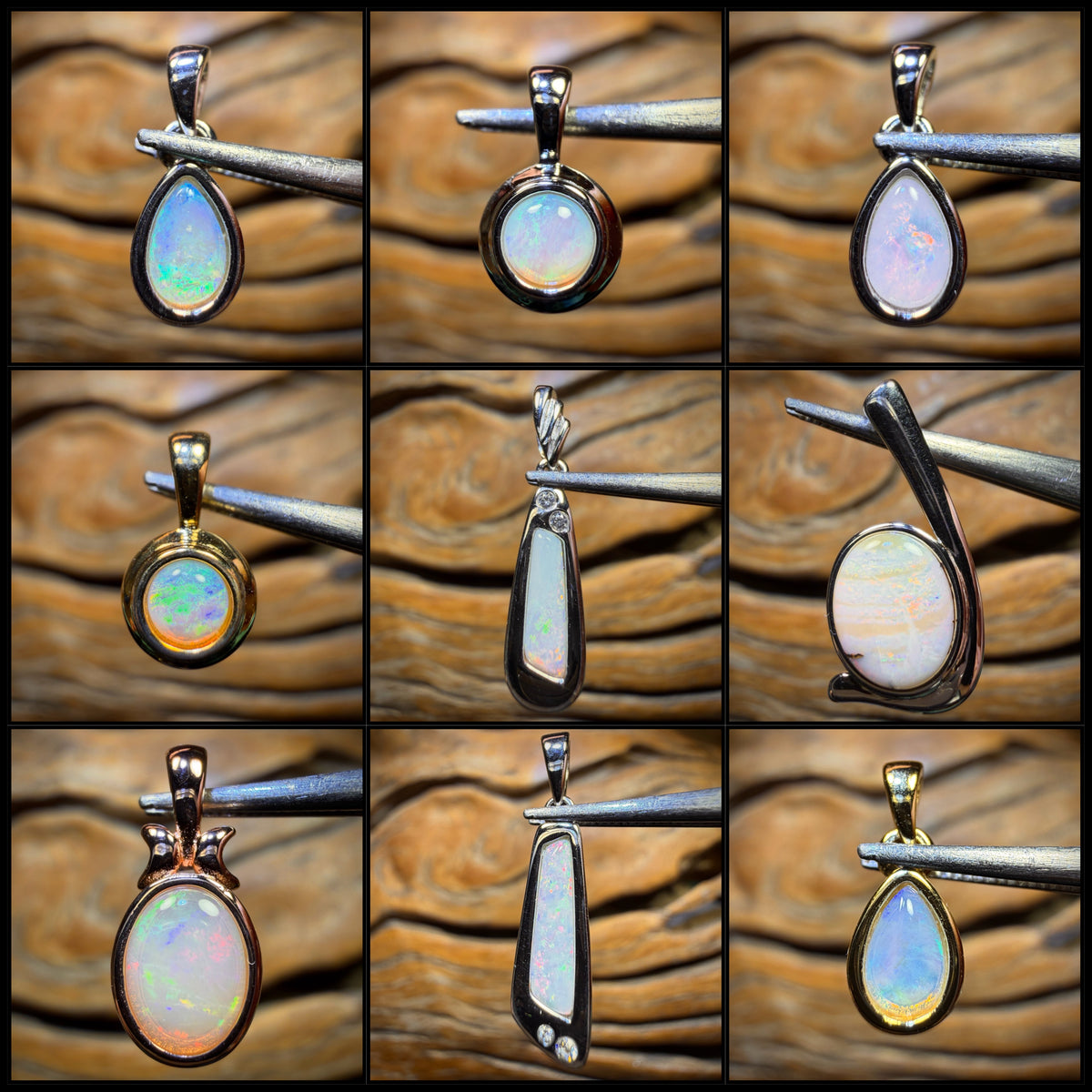 Sterling Silver -  SOUTH AUSTRALIAN OPAL PENDANT MYSTERY DIP!