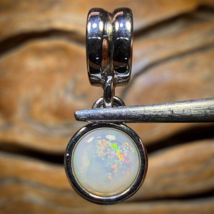 Sterling Silver - Solid South Australian Crystal Opal Pendant