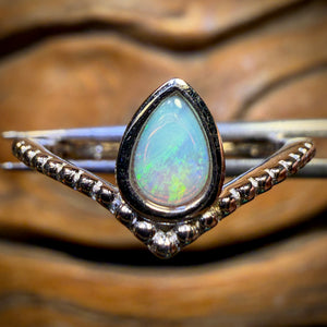 Sterling Silver - South Australian Crystal Opal Ring