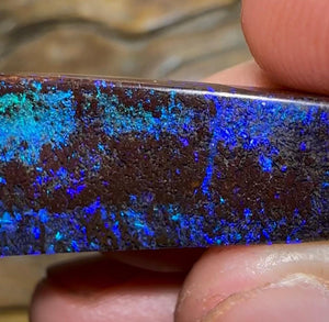 27.6cts - Solid Black Boulder Opal - Opal Whisperers