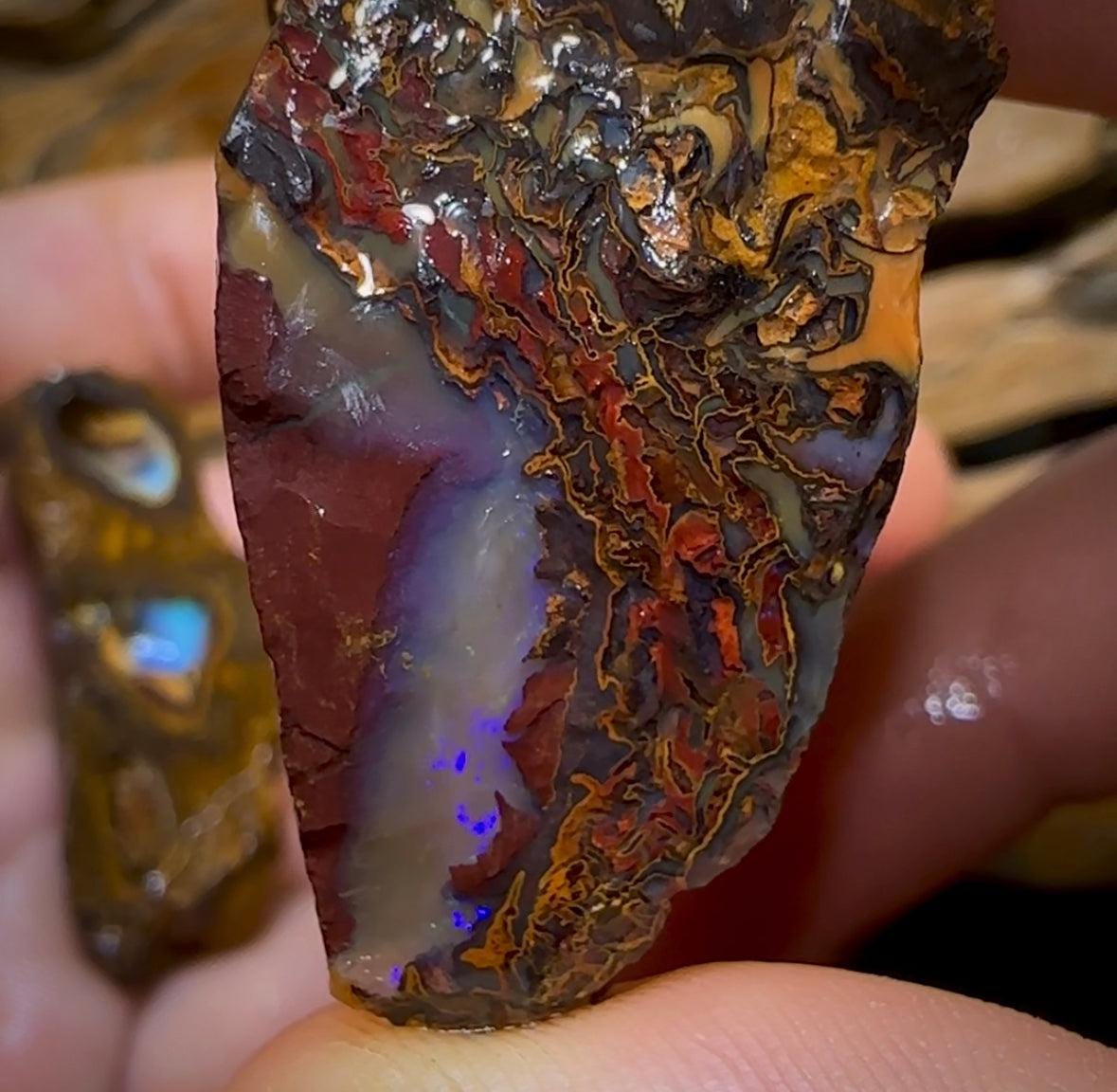 The 368.4cts - 3x Yowah Nut Rough Pieces. Crystal Center Conglomerate Australian Opal @ 1|Ct - Opal Whisperers