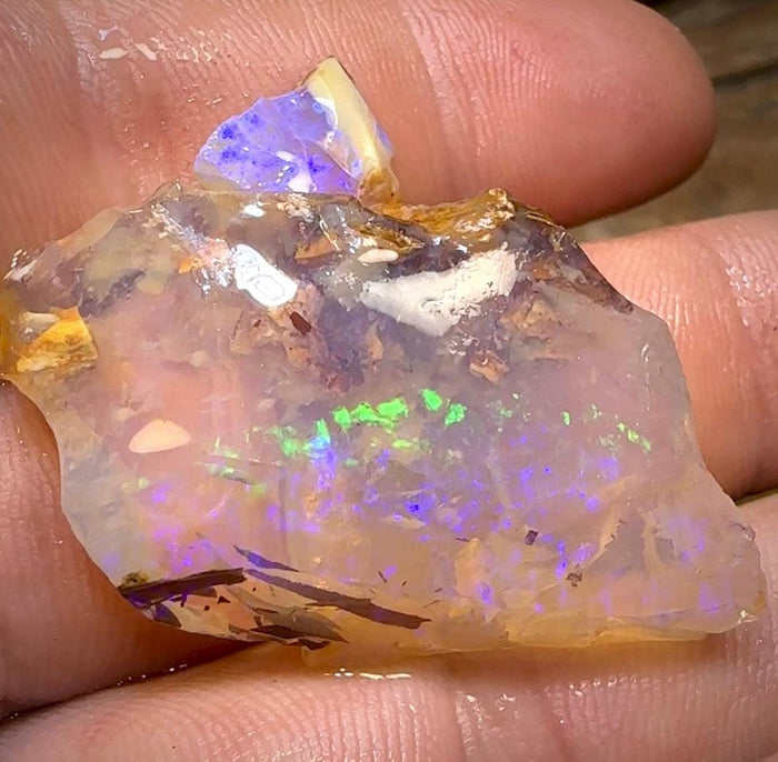 The 48.8cts - Queensland Boulder Crystal Rough. Australian Opal - Opal Whisperers