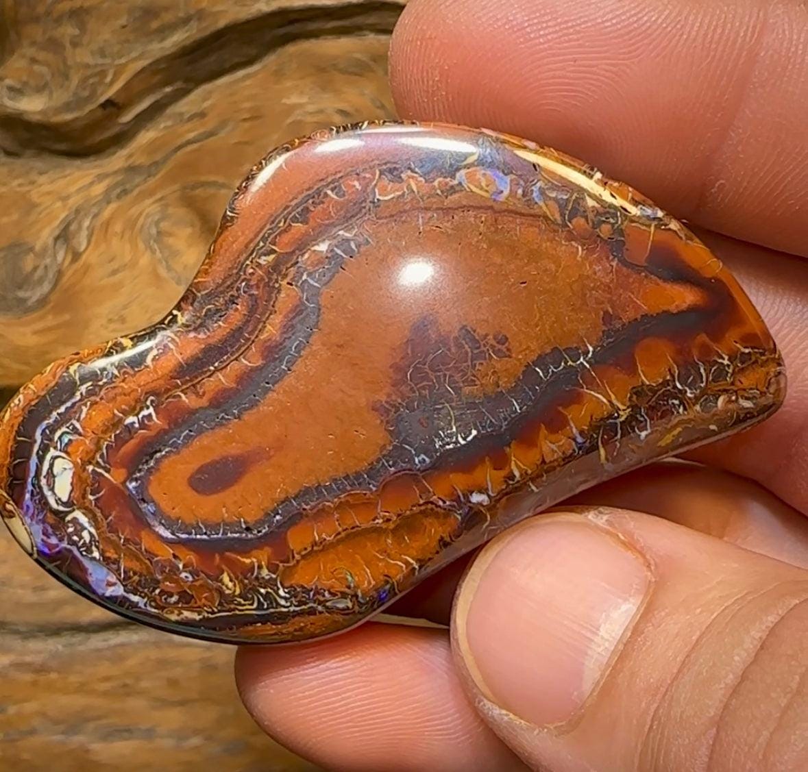 182.4cts - Tribal Queensland Boulder Opal. Unique Cut - Opal Whisperers