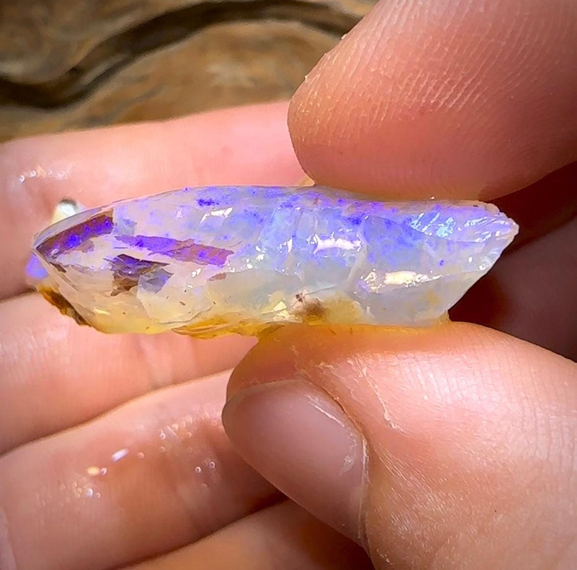 The 48.8cts - Queensland Boulder Crystal Rough. Australian Opal - Opal Whisperers