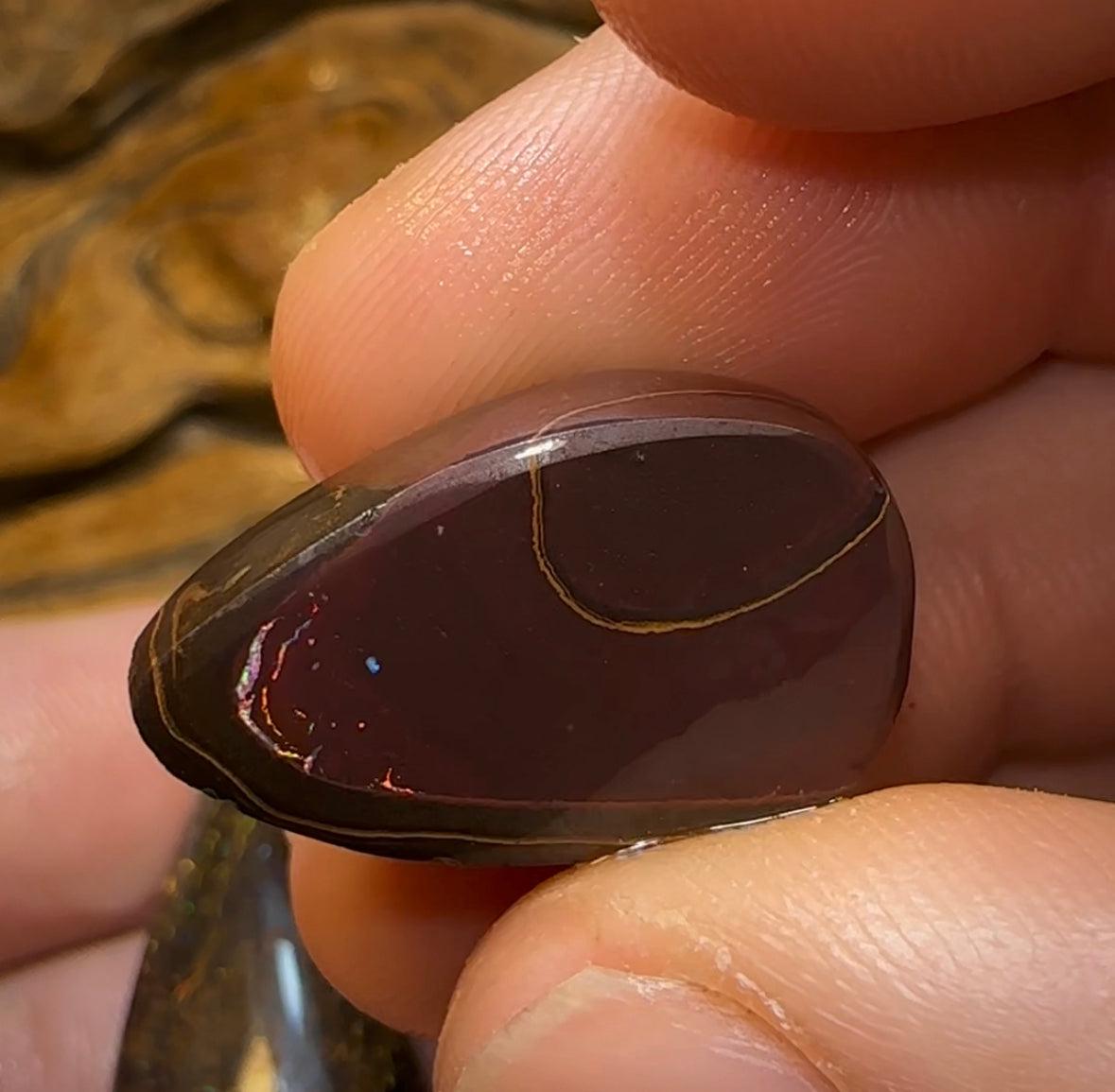 141.5cts - 3x Queensland Boulder Opal Rubs. Australian Opal Quality Parcel - Opal Whisperers