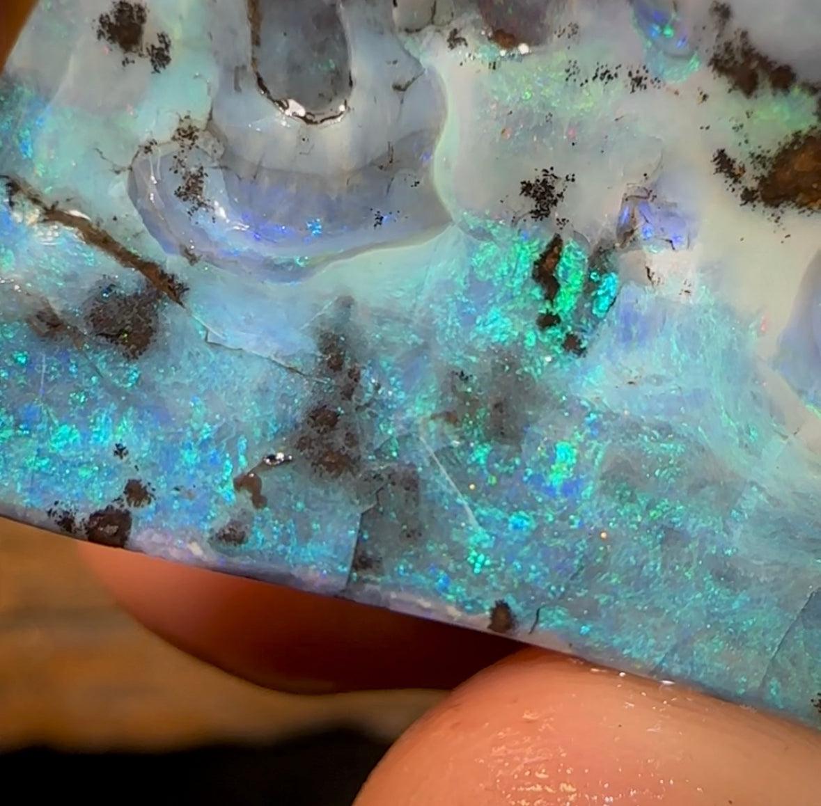 116cts - Boulder Opal Rough Rub Preform - Opal Whisperers