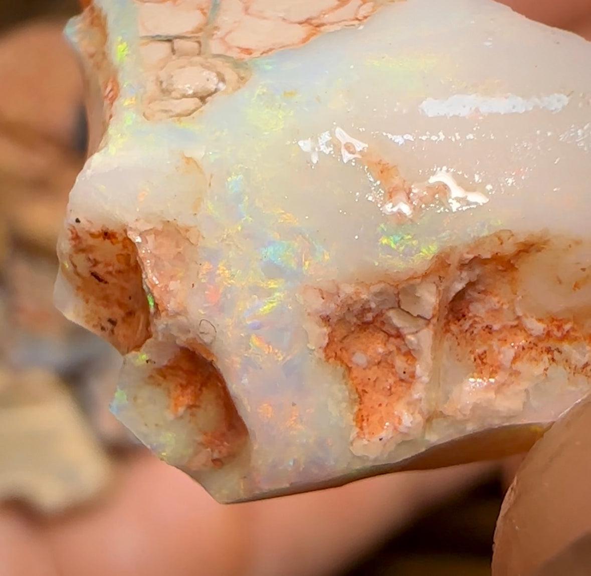 136.6cts - 15x Lightning Ridge Black Opal Rubs - Opal Whisperers