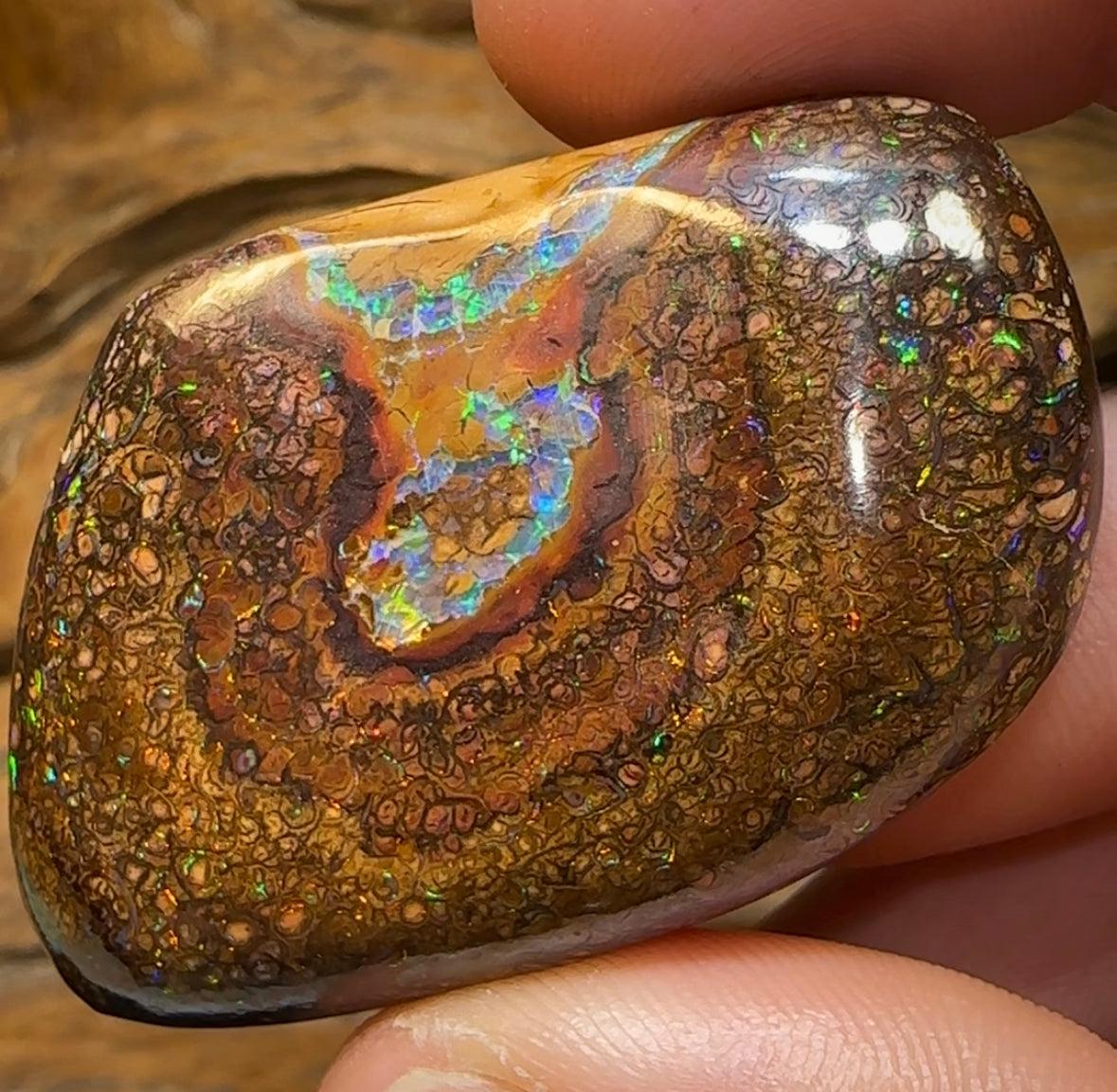 148.1cts - TOP Tribal and Kernel Combo Yowah Australian Boulder Opal. - Opal Whisperers