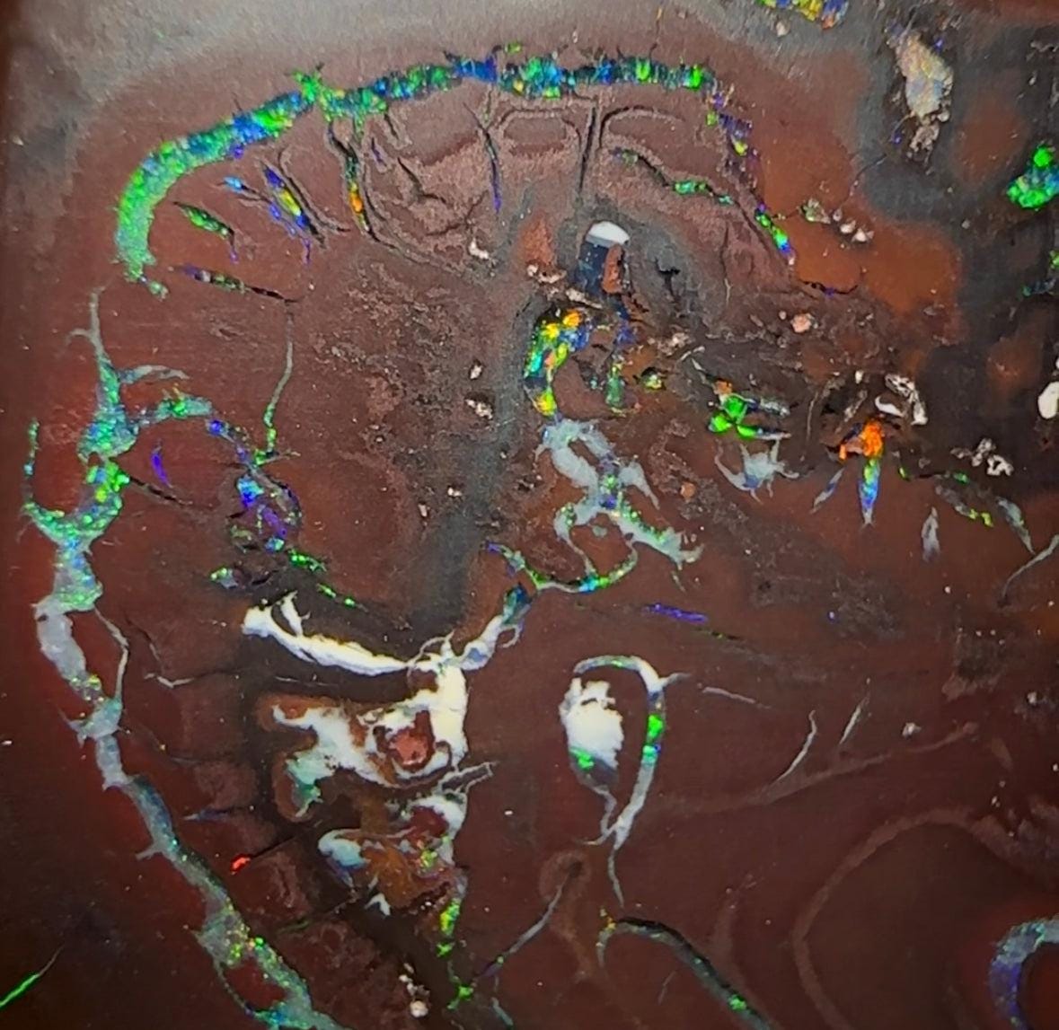 19.2cts - Queensland Boulder Opal Double Sided - Opal Whisperers