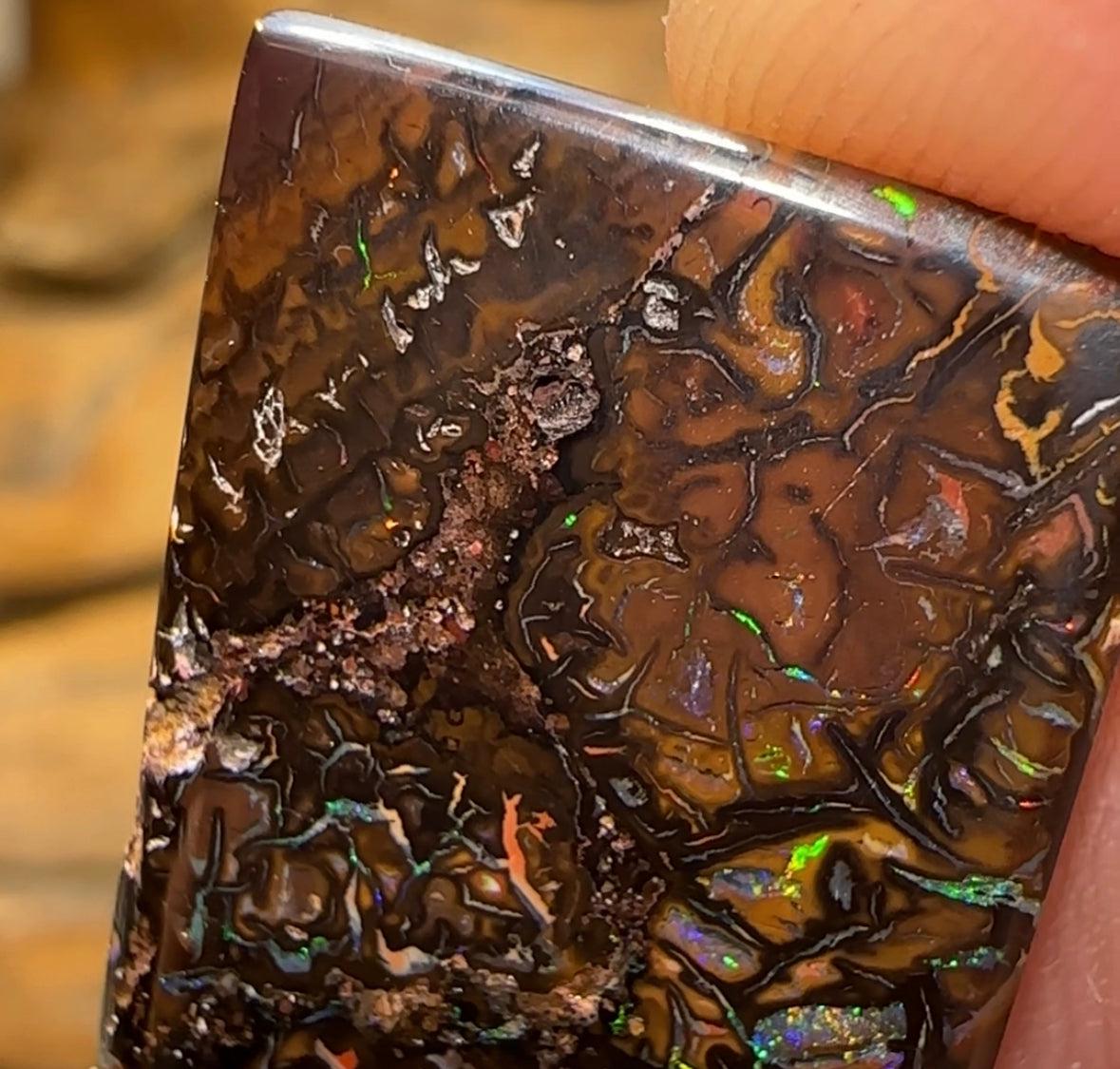 26cts - Queensland Boulder Opal Double Sided - Opal Whisperers